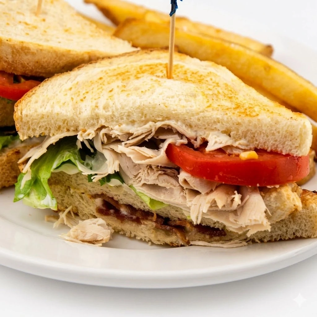 Chicken Clubhouse Sandwich at Chicken Hub in Lethbridge, AB