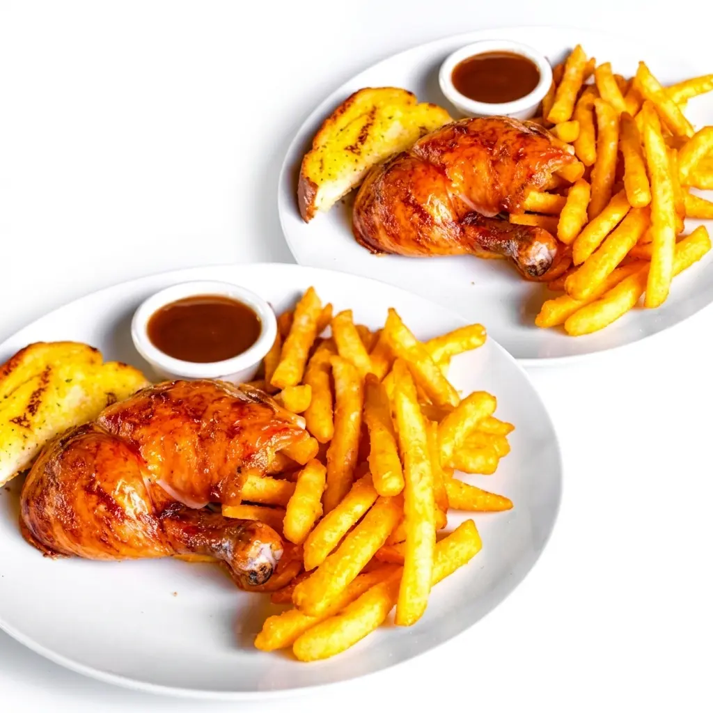 Two Quarter Dark Chicken Meals at Chicken Hub in Lethbridge, AB